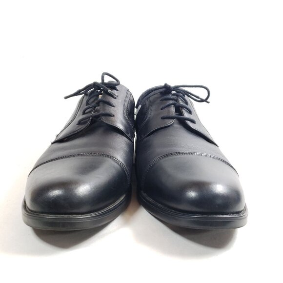 Florsheim Mens Size 13 Black Leather Cap Toe Oxford Dress Shoes - Picture 6 of 8